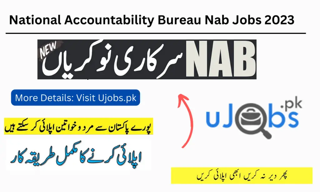 National Accountability Bureau Nab Jobs 2023